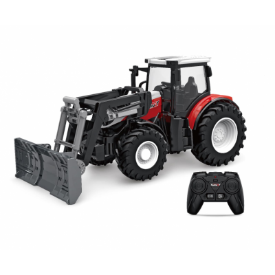 H-toys Poľnohospodársky traktor s nakladačom 1:24 2,4 GHz RTR